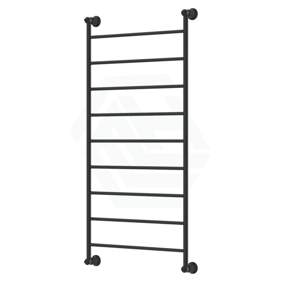 Fienza Lillian Heated Towel Rail 600Mm 4/6/9 Bars Matt Black 9 Rails