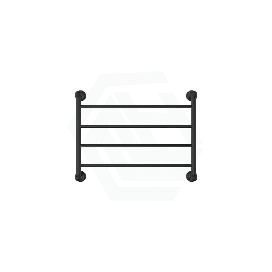 Fienza Lillian Heated Towel Rail 600Mm 4/6/9 Bars Matt Black Rails