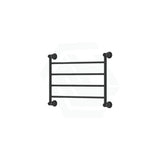 Fienza Lillian Heated Towel Rail 600Mm 4/6/9 Bars Matt Black 4 Rails