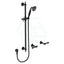 Fienza Lillian Lever Rail Shower Set Matt Black Sets