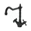 Fienza Lillian Shepherds Crook Sink Mixer Matt Black Swivel Mixers