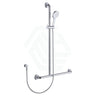 Fienza Luciana Care Chrome Inverted T Rail Shower Left/Right Hand Left With Handheld