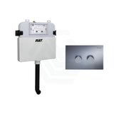 Fienza R&T Pneumatic In-Wall Cistern For Wall-Faced Pans Button Chrome Toilet Inwall