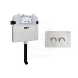 Fienza R&T Pneumatic In-Wall Cistern For Wall-Faced Pans Button White Toilet Inwall