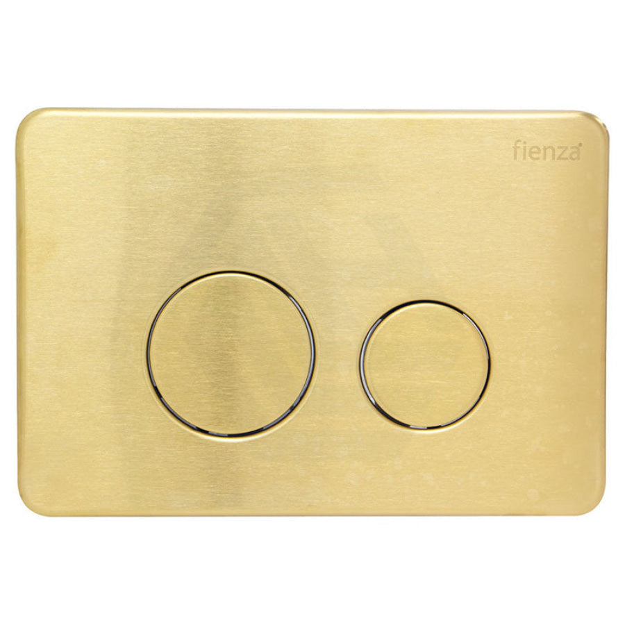 G#2(Gold) Fienza R&T Round Toilet Button Flush Plate Urban Brass Toilets Push Buttons