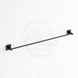 Fienza Sansa 900Mm Single Towel Rail Matte Black Rails