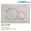 Fienza Sigma41 Round Brushed Nickel Flush Button For Geberit Sigma Cistern Toilets Push Buttons