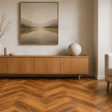Botanica Engineered Flooring Herringbone Spotted Gum 600x125x14mm