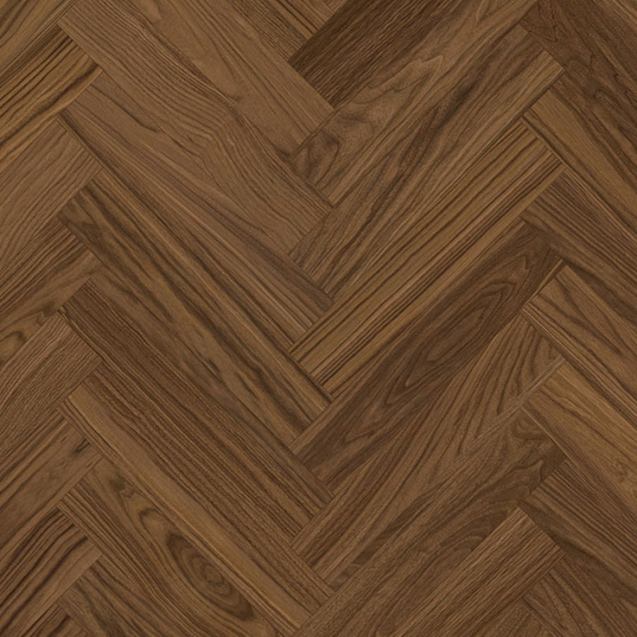 Aquawoodplus™ Waterproof Core Laminate Flooring Walnut Herringbone 12Mm