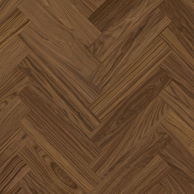 Aquawoodplus™ Waterproof Core Laminate Flooring Walnut Herringbone 12Mm
