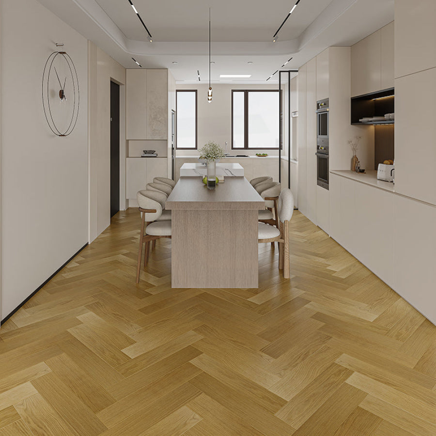 Aquawoodplus™ Waterproof Core Laminate Flooring Vienna Herringbone 12Mm