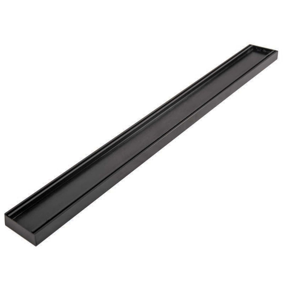 Aluminium Shower Grate Slimline Tile Insert 26 Black - MyHomeware