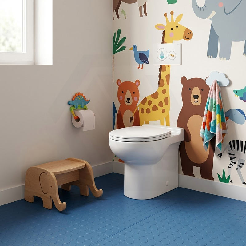 Fienza Junior Toilet Seat UF Double Flap Gloss White