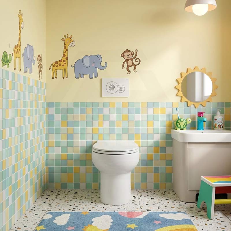 Fienza Junior Toilet Seat UF Double Flap Gloss White