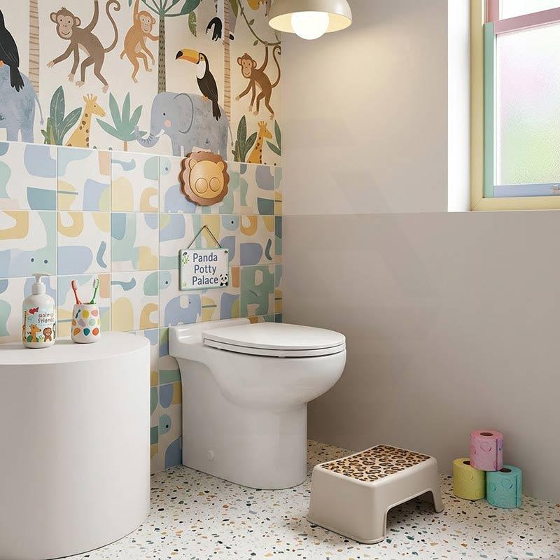 Fienza Junior Toilet Seat UF Double Flap Gloss White