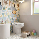 Fienza Junior Toilet Seat UF Double Flap Gloss White