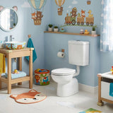 Fienza Junior Toilet Seat UF Double Flap Gloss White