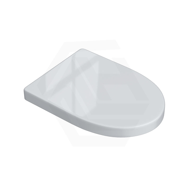 Fienza UF Soft Close Universal Toilet Seat - Gloss Grey / Blue