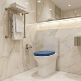 Fienza UF Soft Close Universal Toilet Seat - Gloss Grey / Blue
