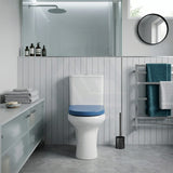 Fienza UF Soft Close Universal Toilet Seat - Gloss Grey / Blue