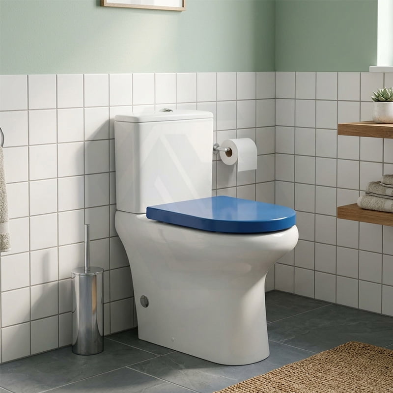 Fienza UF Soft Close Universal Toilet Seat - Gloss Grey / Blue