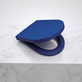 Fienza UF Soft Close Universal Toilet Seat - Gloss Grey / Blue