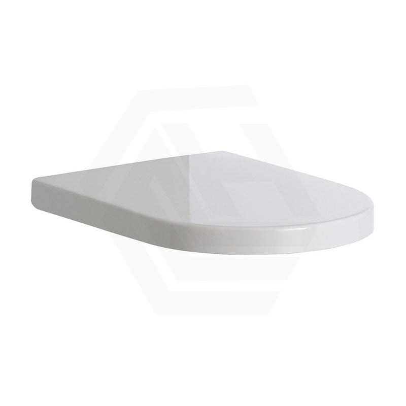 Fienza RAK Resort Toilet Seat UF Soft Close 420x365mm - Gloss White