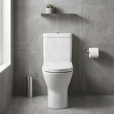 Fienza RAK Resort Toilet Seat UF Soft Close 420x365mm - Gloss White