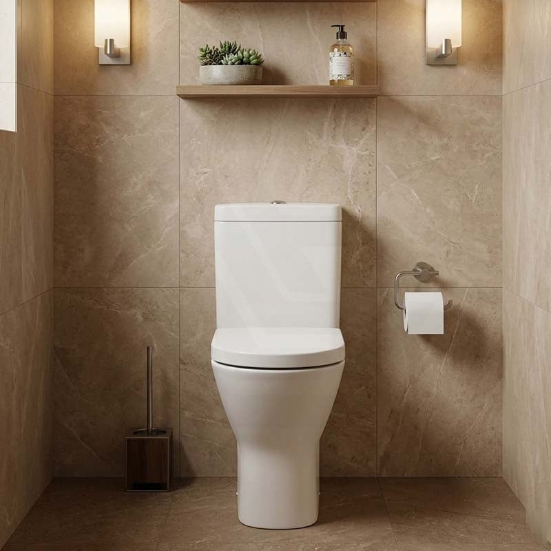 Fienza RAK Resort Toilet Seat UF Soft Close 420x365mm - Gloss White