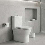 Fienza RAK Resort Toilet Seat UF Soft Close 420x365mm - Gloss White