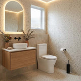 Fienza RAK Resort Toilet Seat UF Soft Close 420x365mm - Gloss White
