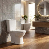 RAK Close-Coupled Toilet Suite Boxed Rim S-Trap Only - Washington White