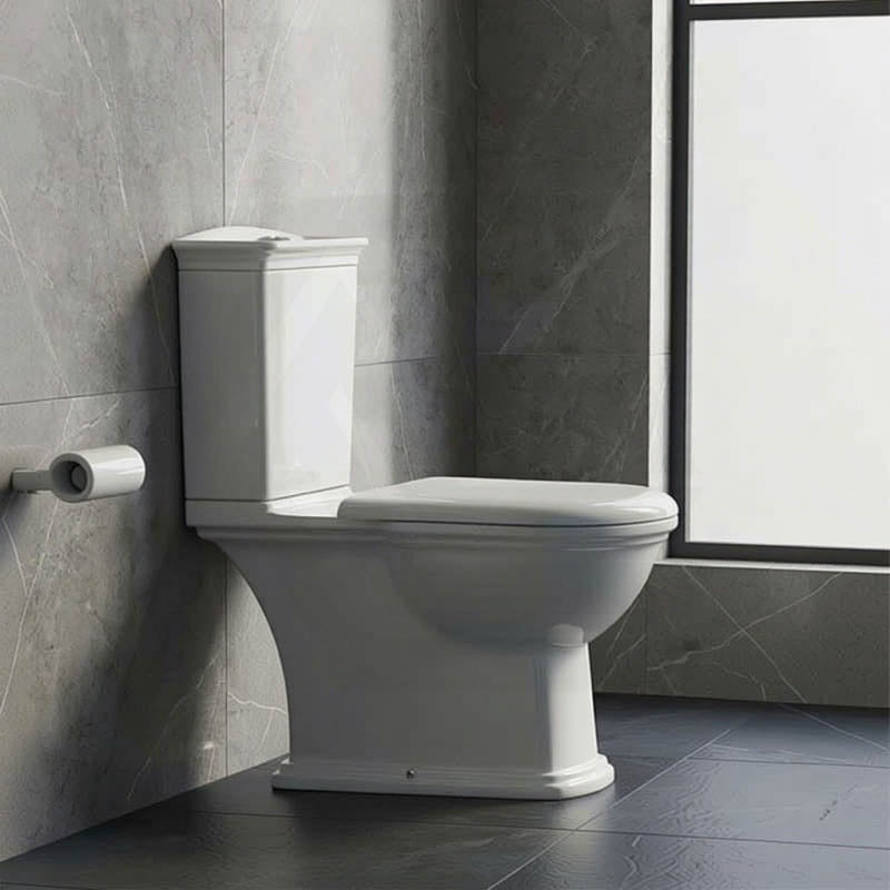 RAK Close-Coupled Toilet Suite Boxed Rim S-Trap Only - Washington White