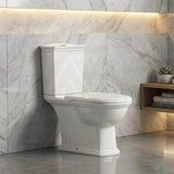 RAK Close-Coupled Toilet Suite Boxed Rim Pan P-Trap Only - Washington White