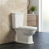 RAK Close-Coupled Toilet Suite Boxed Rim Pan P-Trap Only - Washington White