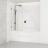 Fienza Rectangular Fixed Frameless Bathtub Screen 10mm Glass 700/800/900x1500mm - Variant Colour Fittings