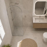 Fienza Arch Frameless Walk-in Fixed Panel 10mm Glass 700-1200x2200mm - Variant Colour Fittings