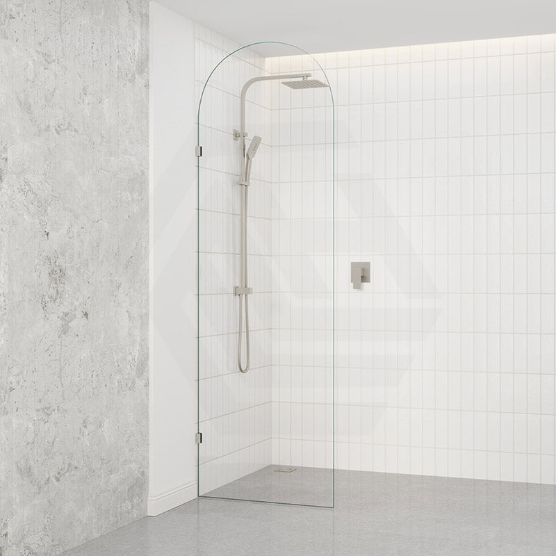 Fienza Arch Frameless Walk-in Fixed Panel 10mm Glass 700-1200x2200mm - Variant Colour Fittings