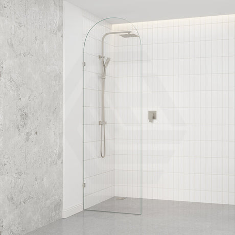 Fienza Arch Frameless Walk-in Fixed Panel 10mm Glass 700-1200x2200mm - Variant Colour Fittings