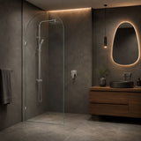 Fienza Arch Frameless Walk-in Fixed Panel 10mm Glass 700-1200x2200mm - Variant Colour Fittings