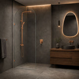 Fienza Arch Frameless Walk-in Fixed Panel 10mm Glass 700-1200x2200mm - Variant Colour Fittings