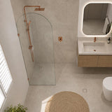 Fienza Arch Frameless Walk-in Fixed Panel 10mm Glass 700-1200x2200mm - Variant Colour Fittings