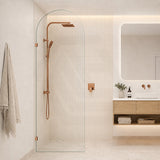 Fienza Arch Frameless Walk-in Fixed Panel 10mm Glass 700-1200x2200mm - Variant Colour Fittings