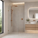 Fienza Arch Frameless Walk-in Fixed Panel 10mm Glass 700-1200x2200mm - Variant Colour Fittings