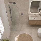 Fienza Arch Frameless Walk-in Fixed Panel 10mm Glass 700-1200x2200mm - Variant Colour Fittings