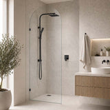 Fienza Arch Frameless Walk-in Fixed Panel 10mm Glass 700-1200x2200mm - Variant Colour Fittings