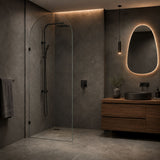 Fienza Arch Frameless Walk-in Fixed Panel 10mm Glass 700-1200x2200mm - Variant Colour Fittings