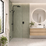 Fienza Arch Frameless Walk-in Fixed Panel 10mm Glass 700-1200x2200mm - Variant Colour Fittings
