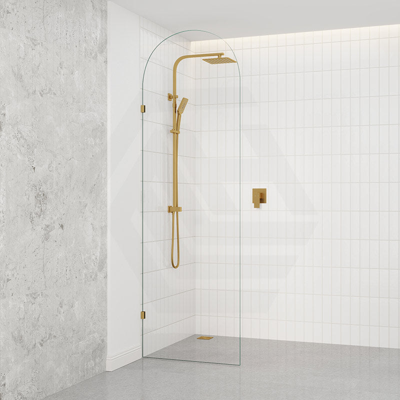Fienza Arch Frameless Walk-in Fixed Panel 10mm Glass 700-1200x2200mm - Variant Colour Fittings