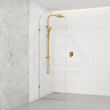 Fienza Arch Frameless Walk-in Fixed Panel 10mm Glass 700-1200x2200mm - Variant Colour Fittings